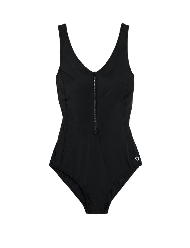 Active Zip Through Swimsuit Sexy Two-Piece Set