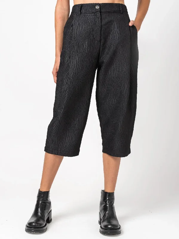 Textured Short Pants Trendy Velvet Pants