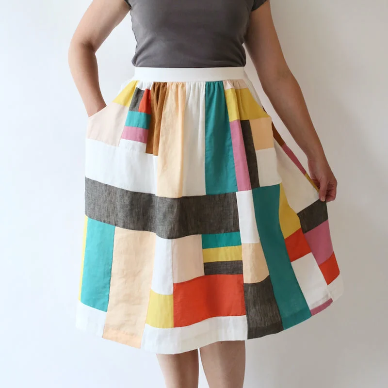 Cleo Skirt - PRINTED PATTERN relaxed fit skirt