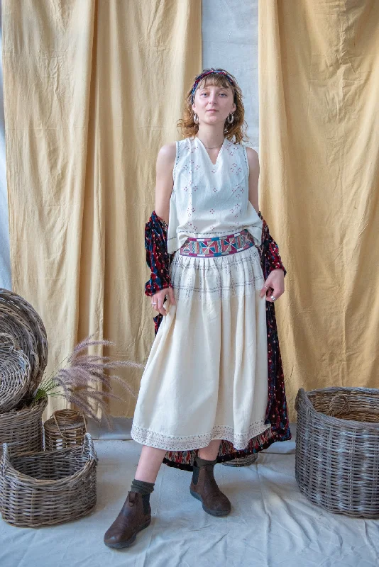 Lambadi Skirt Natural chiffon skirt flowing