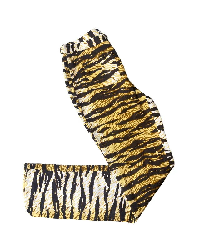 Vintage D&G Zebra Print Pant Warm Wool Trousers