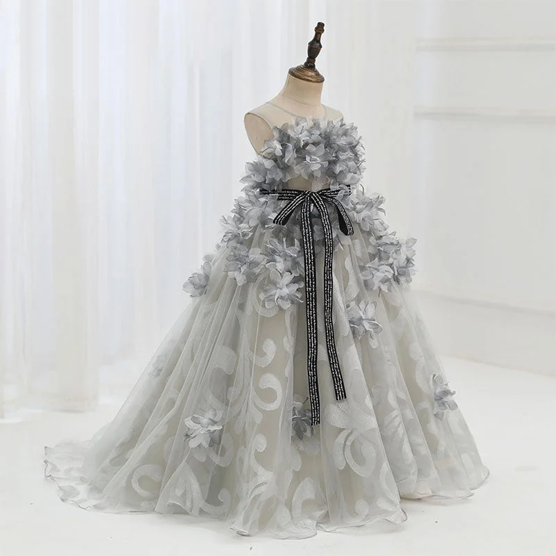 Girl Communion Luxury Party Dress Baby Girl Multi-Petal Fluffy Formal Pageant Princess Dress Tunics Brand named Girl Communion Luxury Party Dress Baby Girl Multi-Petal Fluffy Formal Pageant Princess Dress Tunics Brand named
