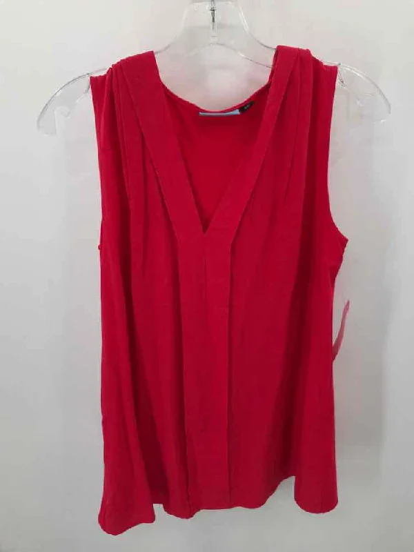 Pre-Owned Cynthia Rowley Red Size Medium Tank Top vibrant tank top