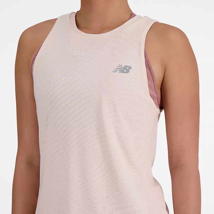 New Balance Jacquard Slim Tank open back tank