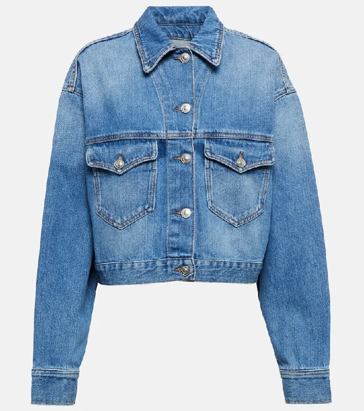 Marant Etoile Tadia denim jacket Striped Jacket Polka Dot Jacket Floral Jacket