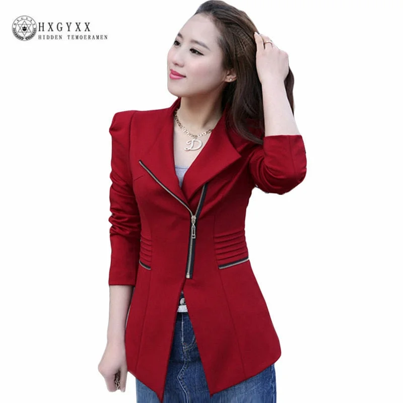 Spring Autumn Slim Women Blazer Coat 2022 Casual Long Sleeve Zipper Suit Jacket Female Blazers Jaqueta Feminina Outwear Okd111 One-Shoulder Jacket Off-the-Shoulder Jacket Asymmetrical Jacket Spring Autumn Slim Women Blazer Coat 2022 Casual Long Sleeve Zipper Suit Jacket Female Blazers Jaqueta Feminina Outwear Okd111 One-Shoulder Jacket Off-the-Shoulder Jacket Asymmetrical Jacket