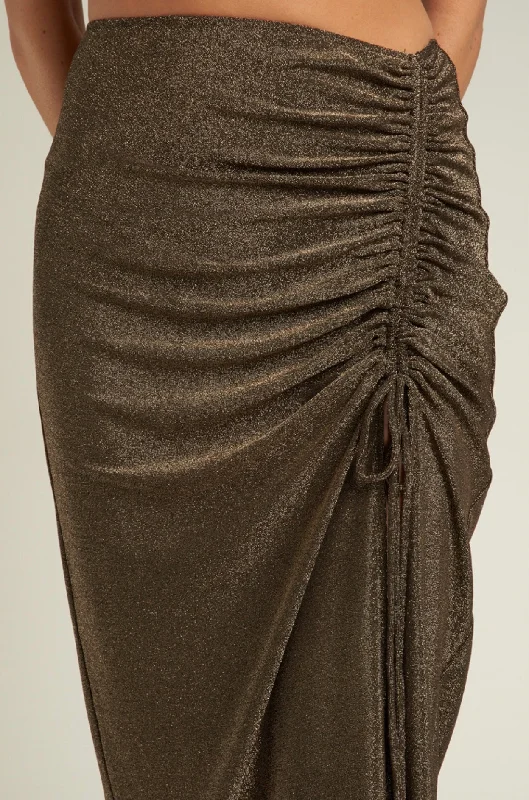 Gold Skirt lace skirt romantic