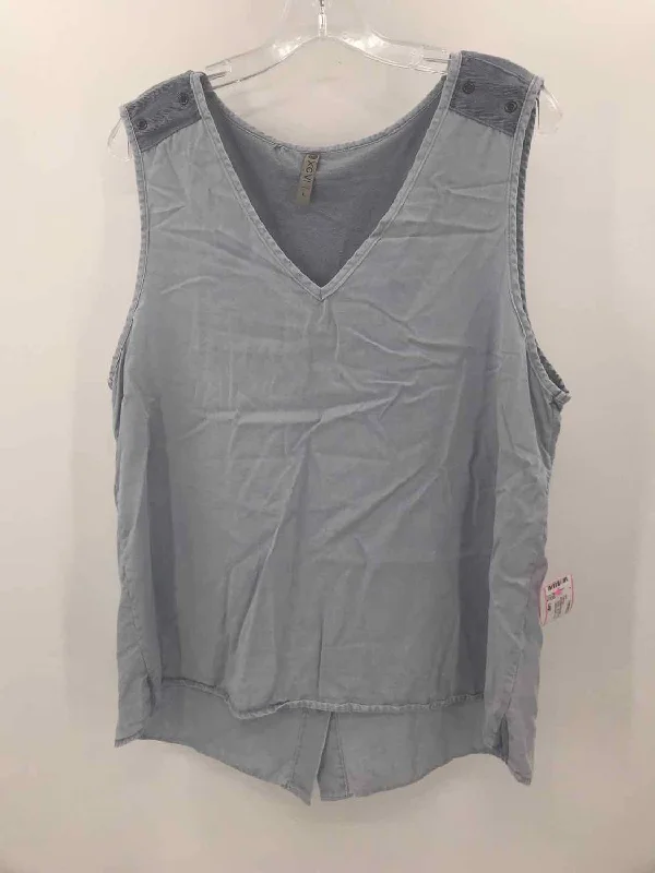 Pre-Owned XCVI Blue Size Large Tank Top bright tank top