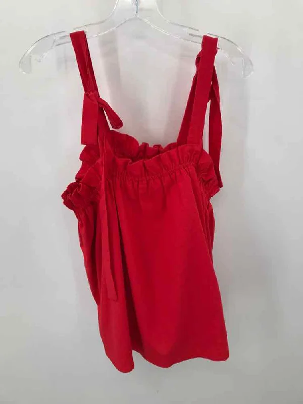 Pre-Owned The Good Jane Red Size Large Tank Top lemon yellow tank