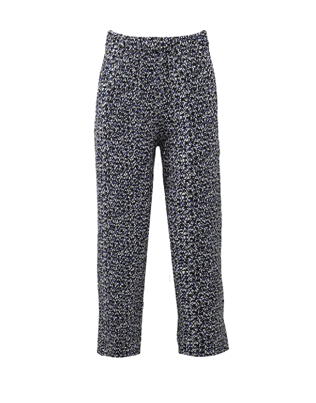 Moss Print Pull-On Pant Classic Bootcut Trousers