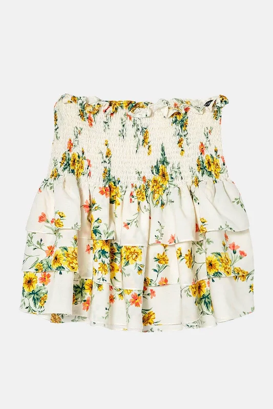 Ellena \Skirt linen skirt airy