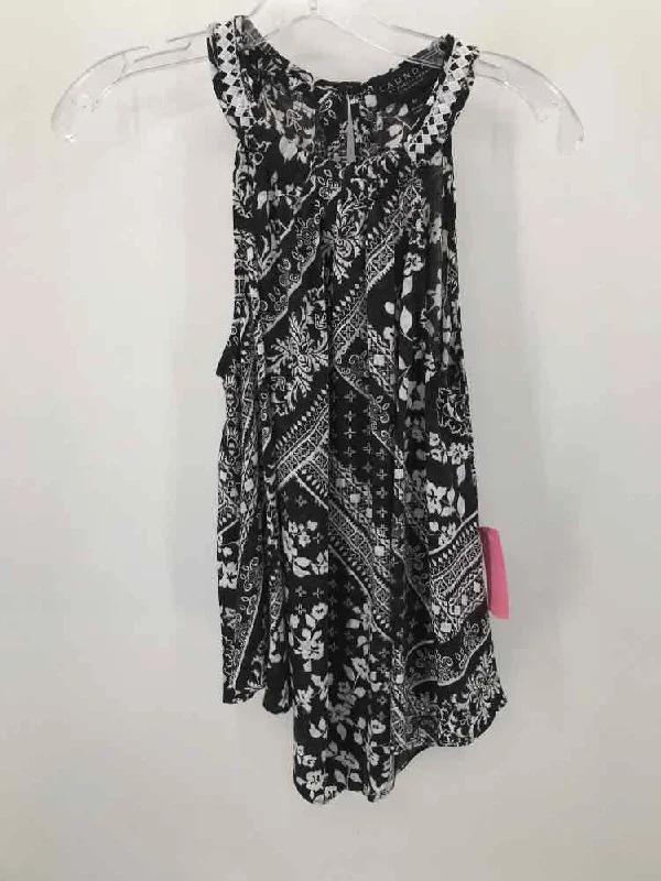 Pre-Owned Laundry Black Size Medium Tank Top bold tank top