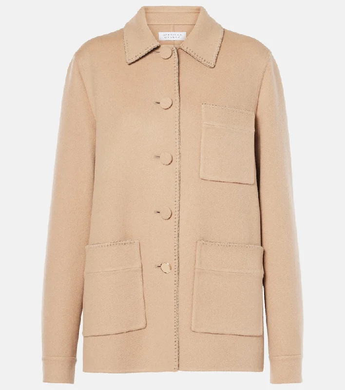 Gabriela Hearst Ulu cashmere jacket Zippered Jacket Buttoned Jacket Snapped Jacket