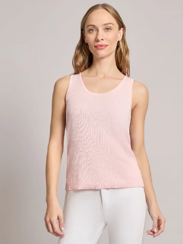 Sutton Scoop Neck Tank Top coral tank top