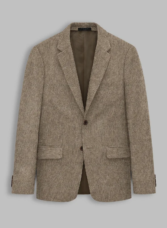 Stylbiella Spring Light Brown Linen Jacket Collared Jacket Crew Neck Jacket Turtle Neck Jacket Stylbiella Spring Light Brown Linen Jacket Collared Jacket Crew Neck Jacket Turtle Neck Jacket