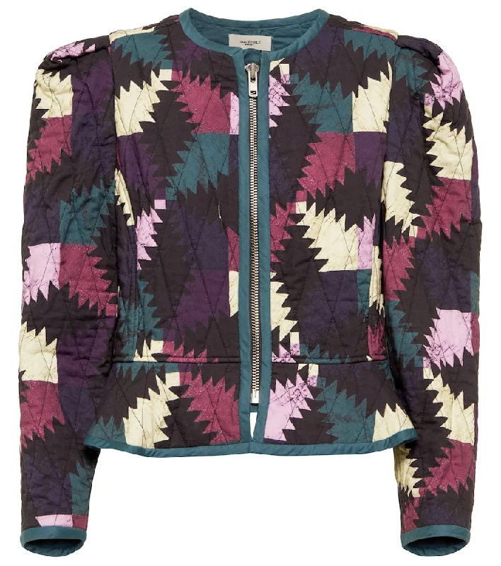 Marant Etoile Hafileal printed cotton jacket Herringbone Jacket Houndstooth Jacket Plaid Jacket Marant Etoile Hafileal printed cotton jacket Herringbone Jacket Houndstooth Jacket Plaid Jacket