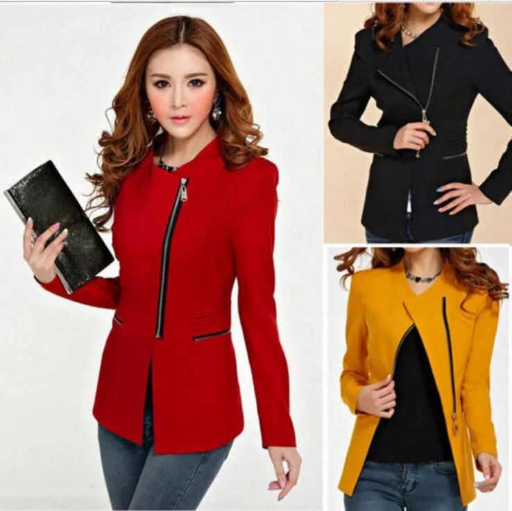 2022 Spring Autumn Women Blazer Long sleeve Jacket Suit Casual Coat Short Slim Fit Outerwear Blaser Work Wear Denim Jacket Leather Jacket Suede Jacket 2022 Spring Autumn Women Blazer Long sleeve Jacket Suit Casual Coat Short Slim Fit Outerwear Blaser Work Wear Denim Jacket Leather Jacket Suede Jacket