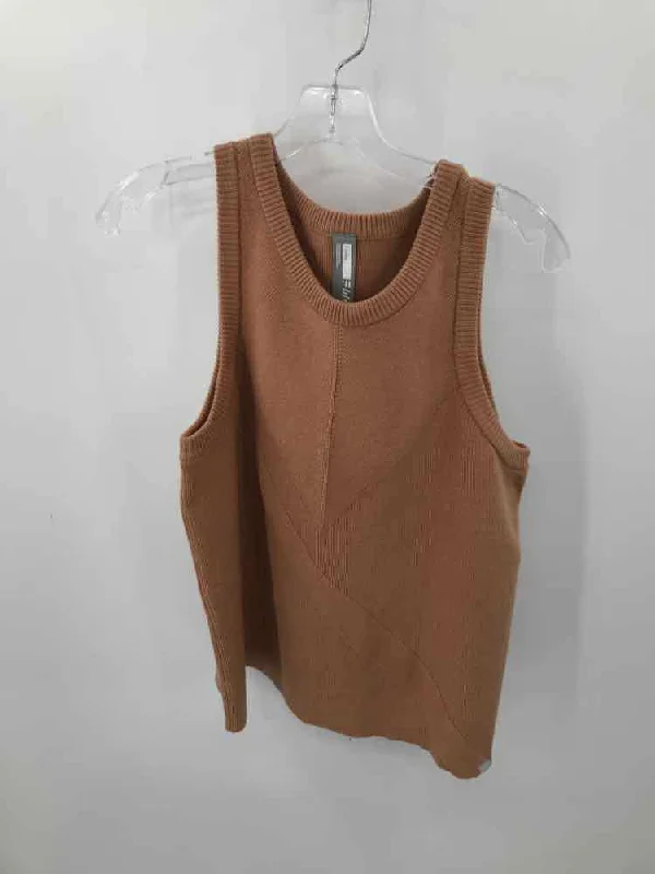 Pre-Owned Friday Brown Size Large Knit Tank Top mesh tank top