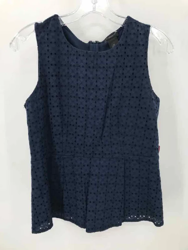 Pre-Owned Ann Taylor Navy Size XS Tank Top seamless tank top
