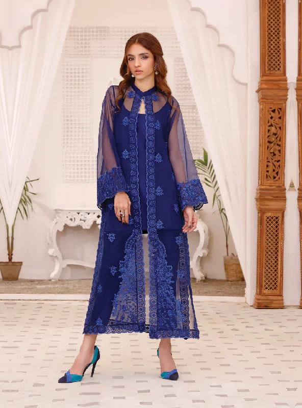 Jacket Style Embroidered Pakistani Blue Dress for Eid Collared Jacket Crew Neck Jacket Turtle Neck Jacket Jacket Style Embroidered Pakistani Blue Dress for Eid Collared Jacket Crew Neck Jacket Turtle Neck Jacket