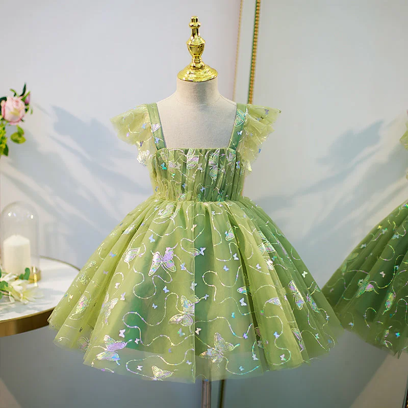Baby Girl Easter Dress Princess Dress Summer Green Sleeveless Butterfly Birthday Party Dress Tunics Timeless classic Baby Girl Easter Dress Princess Dress Summer Green Sleeveless Butterfly Birthday Party Dress Tunics Timeless classic