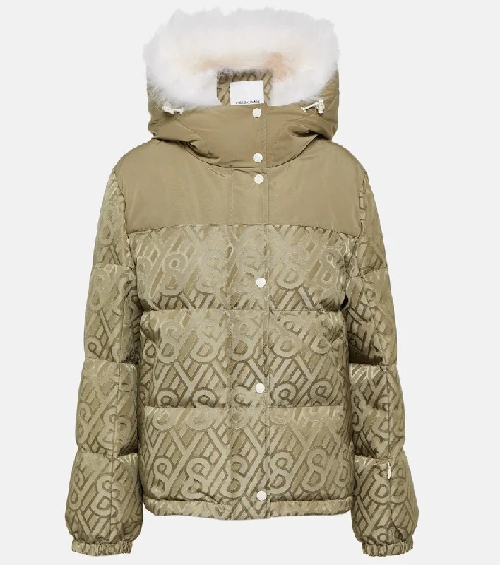 Yves Salomon Logo shearling-trimmed down jacket Mesh Jacket Canvas Jacket Denim Jacket Yves Salomon Logo shearling-trimmed down jacket Mesh Jacket Canvas Jacket Denim Jacket