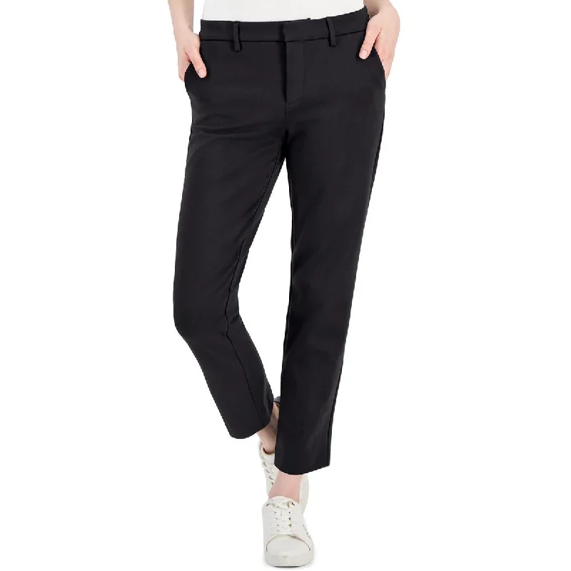 Tommy Hilfiger Womens High Rise Stretch Ankle Pants Casual Track Pants