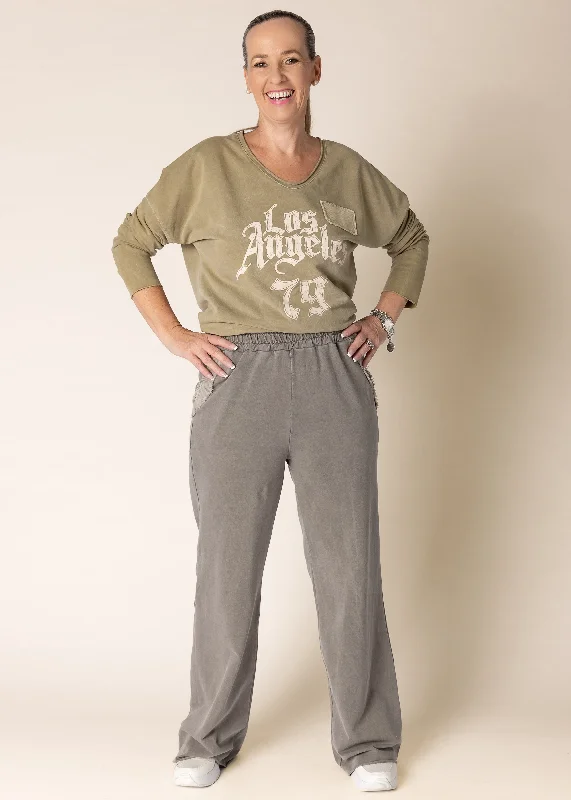 Phebe Pants in Mocha Comfortable Jogging Pants