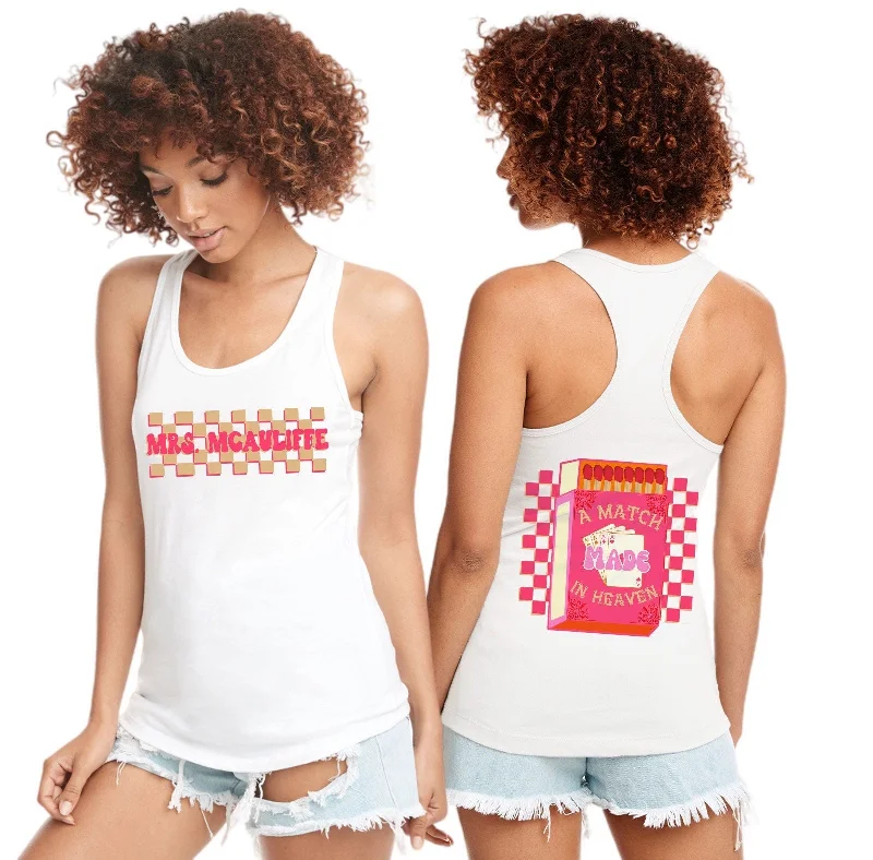 Bachelorette Tank Top, Custom Name Bachelorette Party Tanks, Match Made in Heaven, Lets Get Lit workout tank top Bachelorette Tank Top, Custom Name Bachelorette Party Tanks, Match Made in Heaven, Lets Get Lit workout tank top