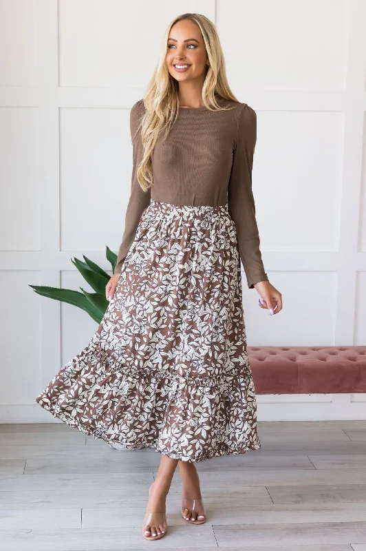 Love & Light Maxi Skirt a-line skirt cut
