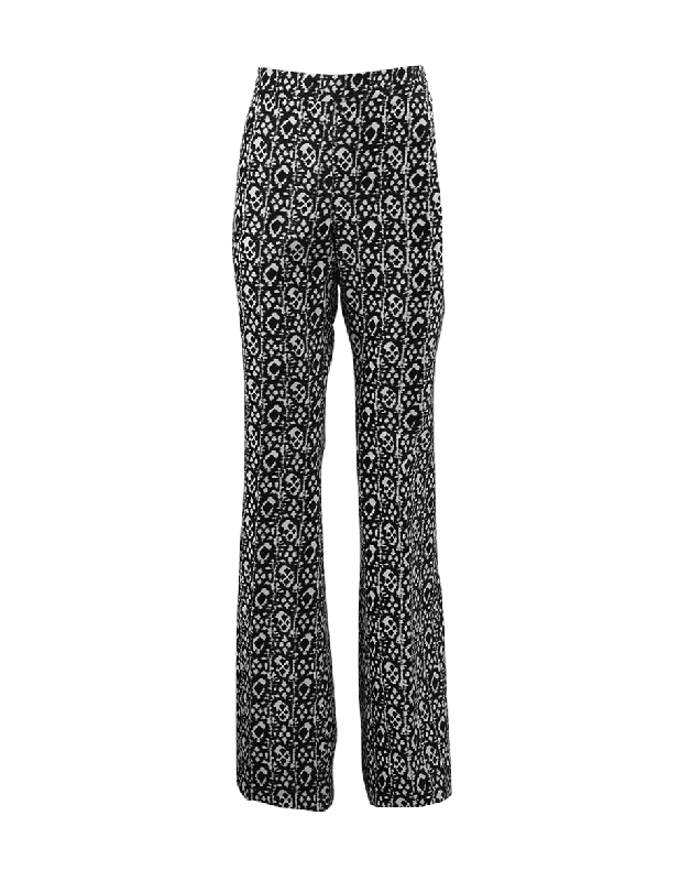 Tribal Wide Leg Pant Sleek Black Pants