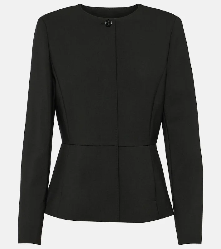 Max Mara Pepli wool-blend jacket Hoodie Zip-Up Jacket Button-Up Jacket