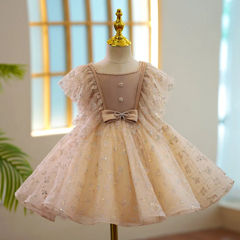 Toddler Prom Dress Little Flower Girl Cute Summer Sequin Princess Party Dress Tunics Fashionable trendy Toddler Prom Dress Little Flower Girl Cute Summer Sequin Princess Party Dress Tunics Fashionable trendy