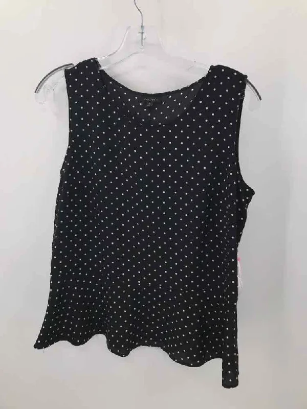 Pre-Owned Talbots Black Size 8 Tank Top seamless tank top