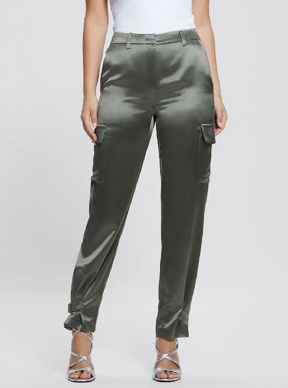 Green Marzia Jogger Pant Comfortable Fleece Pants