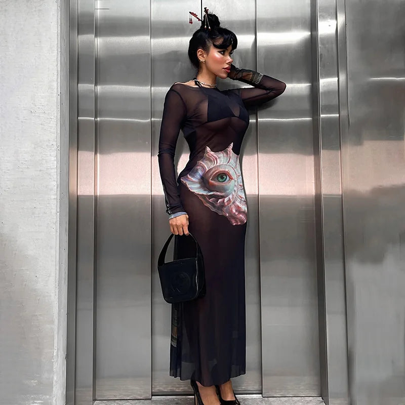 Advbridge Sexy Mesh See Through Maxi Dresses for Women Fashion Ocean Printed Backless Dress Long Sleeve Bodycon Party Dress 2024 Mermaid Tail Wedding Advbridge Sexy Mesh See Through Maxi Dresses for Women Fashion Ocean Printed Backless Dress Long Sleeve Bodycon Party Dress 2024 Mermaid Tail Wedding