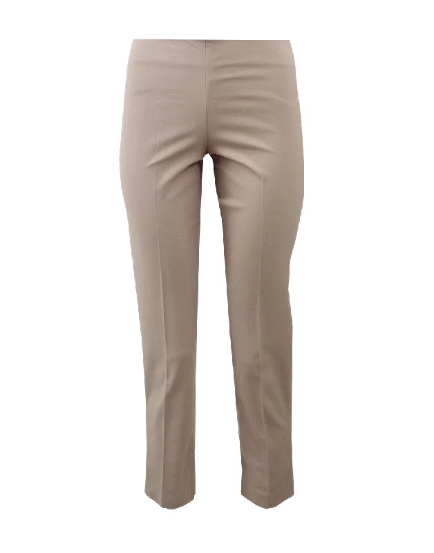 Cotton Side Zip Pant Soft Wool Pants