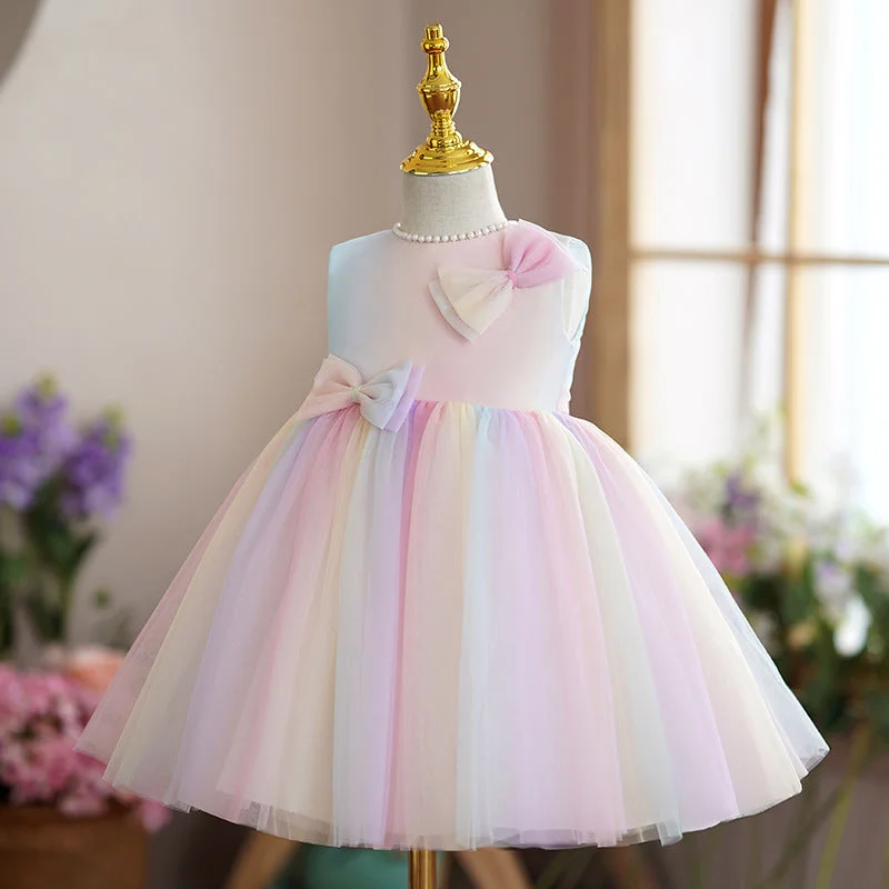 Baby Girl Easter Dress Princess Dress Summer Bow Sleeveless Puffy Birthday Party Dress Tunics Vintage classic Baby Girl Easter Dress Princess Dress Summer Bow Sleeveless Puffy Birthday Party Dress Tunics Vintage classic