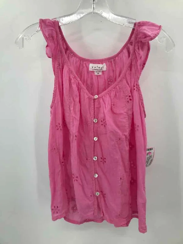 Pre-Owned Velvet Pink Size XS Eyelet Tank Top breathable tank top