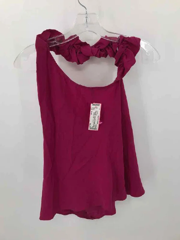 Pre-Owned Parker Pink Size Small One Shoulder Tank Top gold tank top