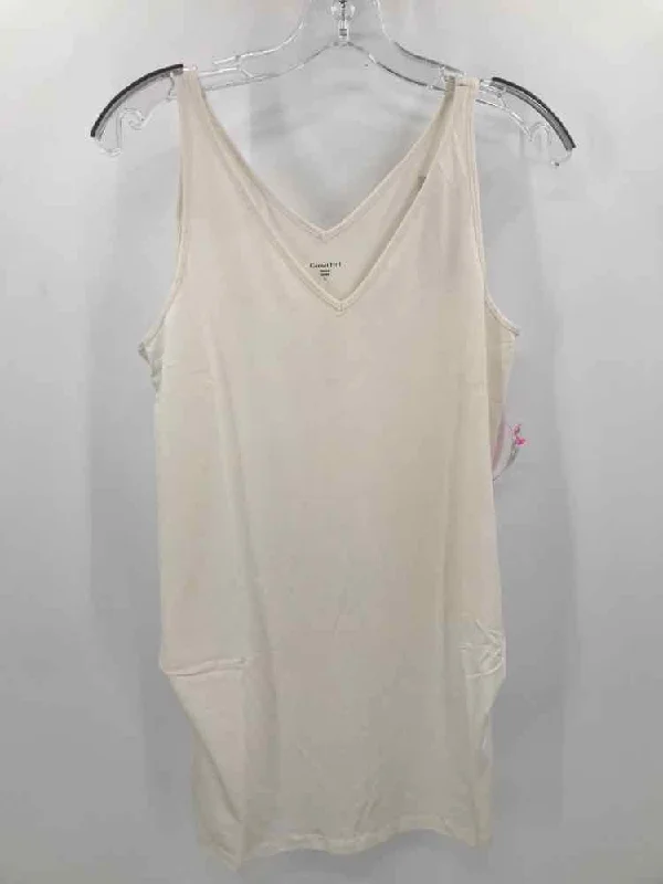 Pre-Owned Garnet Hill Ivory Size Small Tank Top ivory tank top