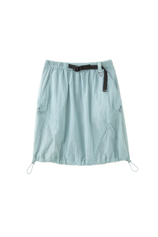 1910965-023 | SKIRT 1 | BLUE GRAY leather skirt refined