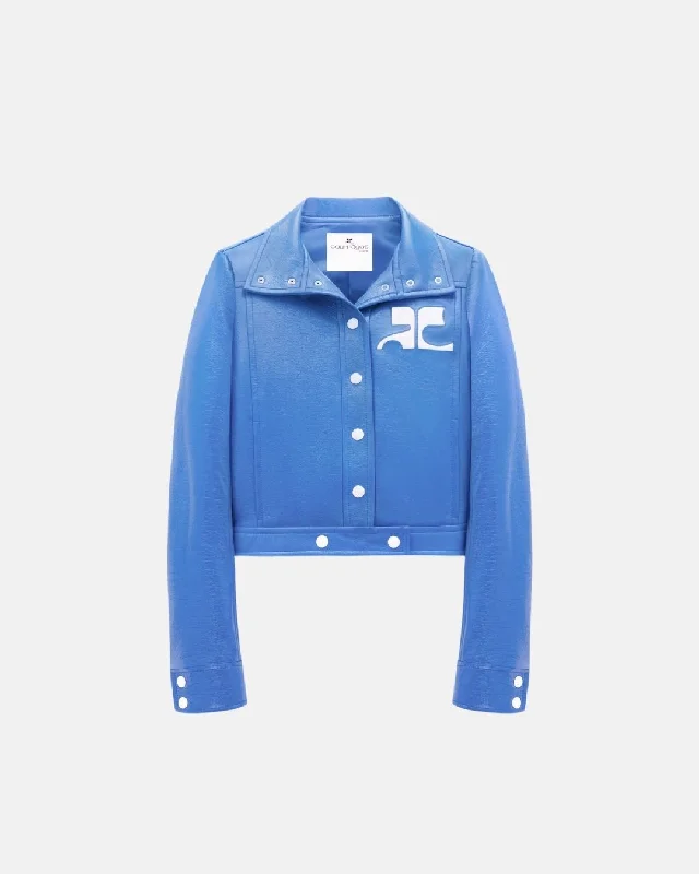 Jacket Reedition Vinyl Blue Anorak Shell Jacket Lightweight Jacket