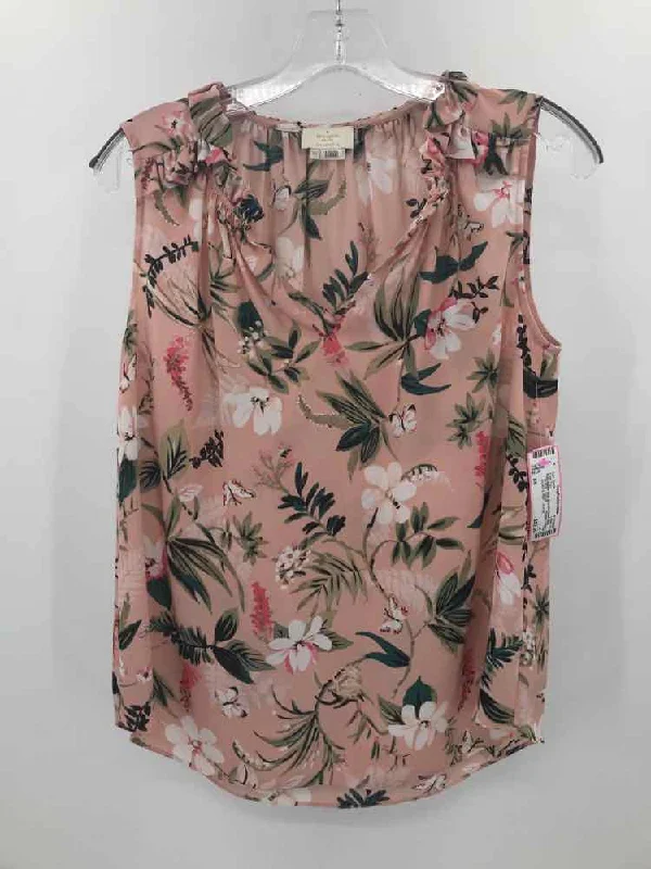 Pre-Owned Kate Spade Pink Size XS Floral Tank Top teal tank top