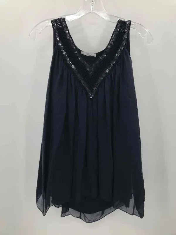 Pre-Owned Baci Navy Size XL Tank Top vibrant tank top