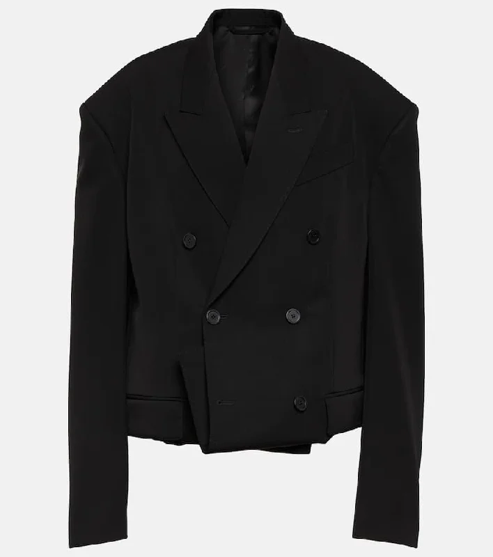 Balenciaga Folded wool jacket Jacket Blazer Coat