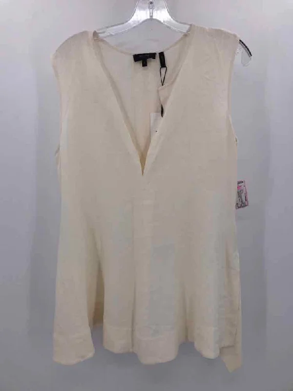 Pre-Owned Theory Ivory Size Large Tank Top cute tank top