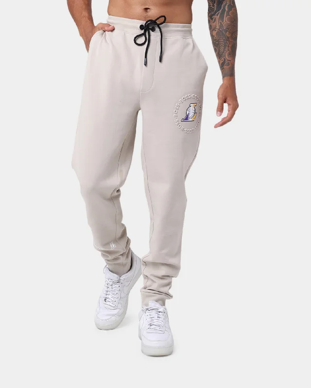 Hugo Boss X NBA Basic Jogg Los Angeles Lakers Sweat Pants Light Beige Casual Sweatpants Style