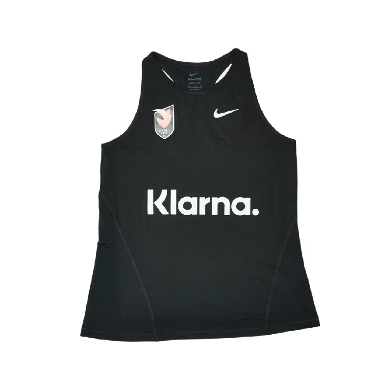 Angel City FC Nike Women's Black Klarna Training Jersey Tank crossback tank top