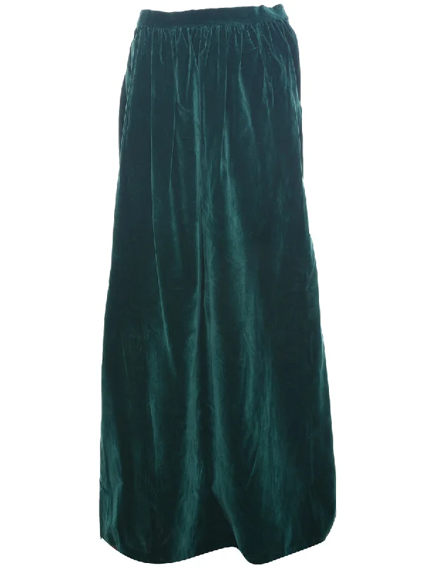 Velvet Maxi Skirt - S vintage skirt charm